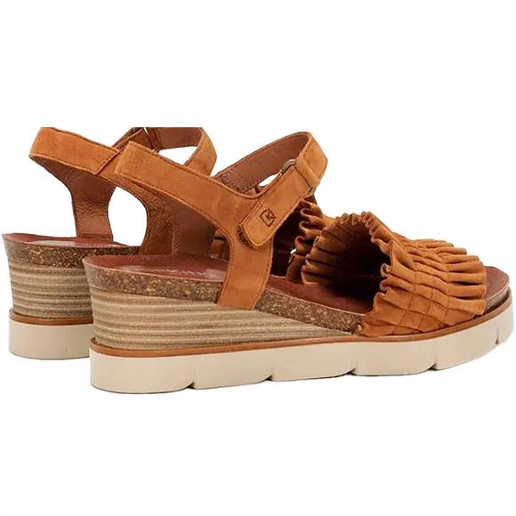 NEW DORKING BY FLUCHOS women's agnes wedge sandal in cuero - Picture 3 of 4